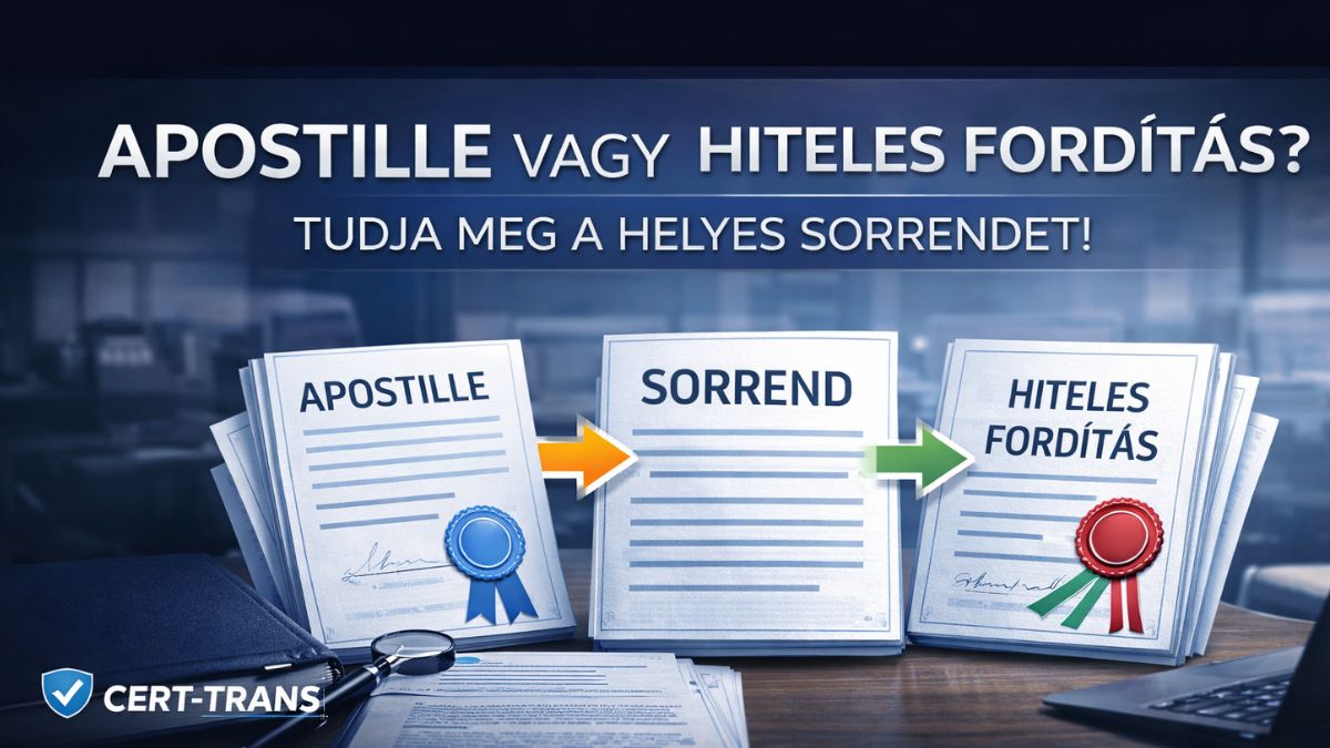 Apostille és hiteles fordítás – mikor kell mindkettő, és milyen sorrendben?