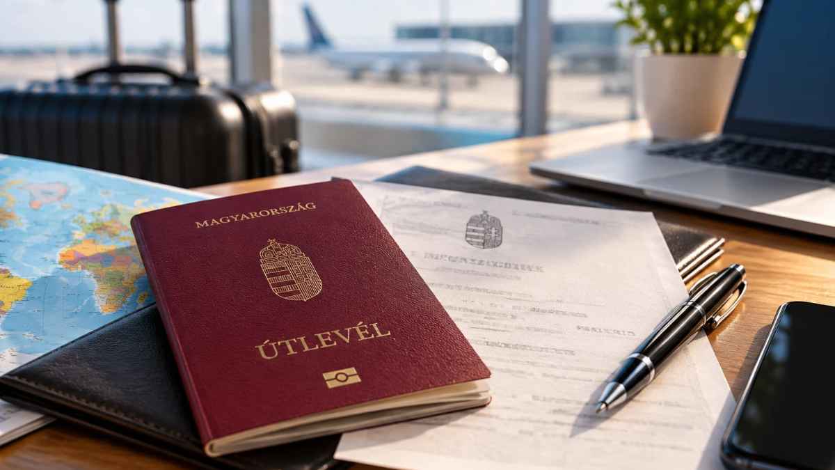 Erkölcsi bizonyítvány külföldi munkavállaláshoz útlevéllel és hivatalos dokumentumokkal