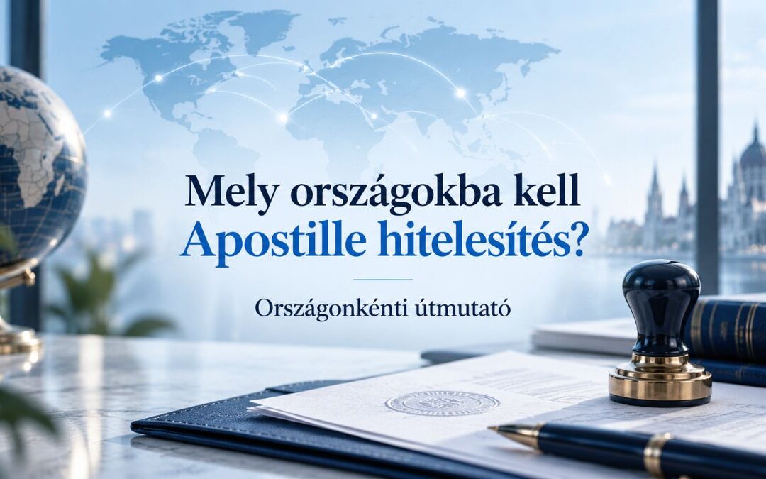 Mely országokba kell Apostille hitelesítés? Országonkénti útmutató magyar okiratokhoz 2026-ban