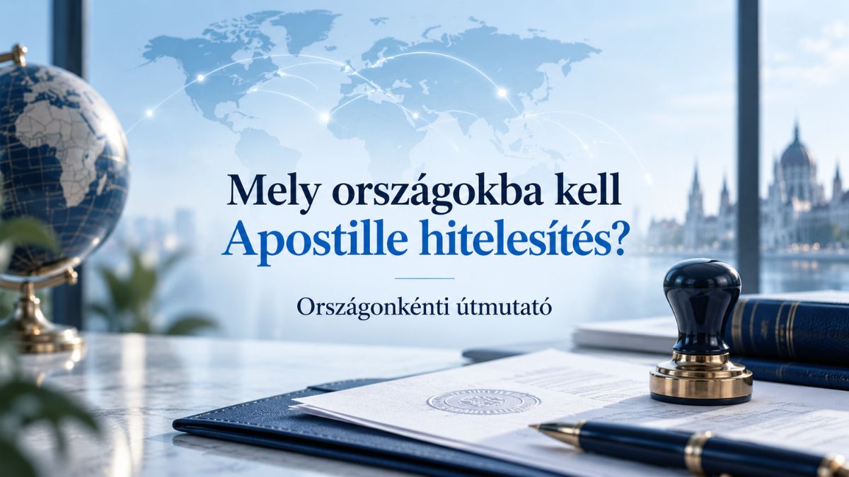 Mely országokba kell Apostille hitelesítés? Mely országokba kell Apostille hitelesítés – országonkénti útmutató magyar okiratokhoz